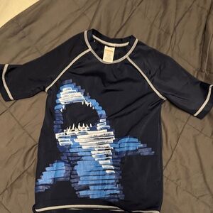 Gymboree Navy and Blue Shark Rashguard